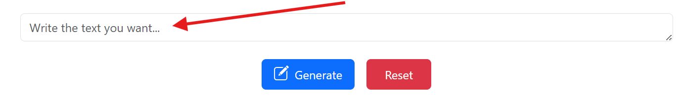 Image of the font generator tool interface